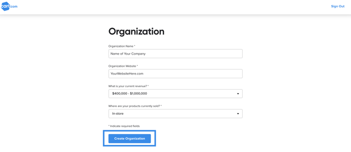 Organization Form